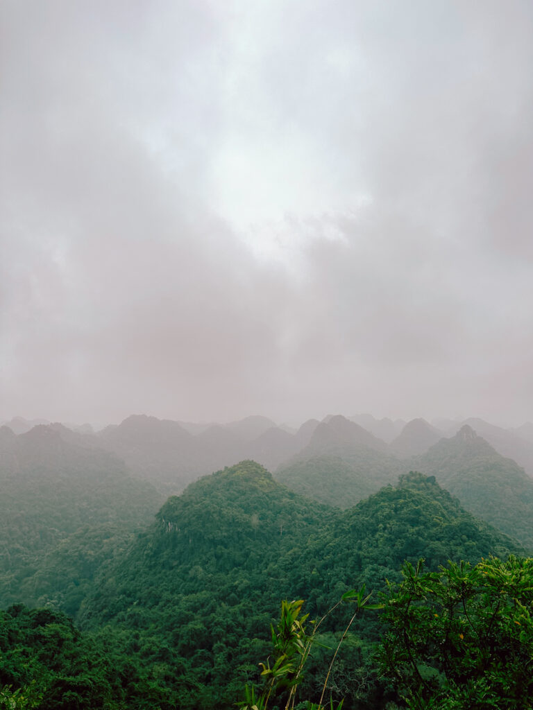 The view from the top of a hike in Cat Ba National Park