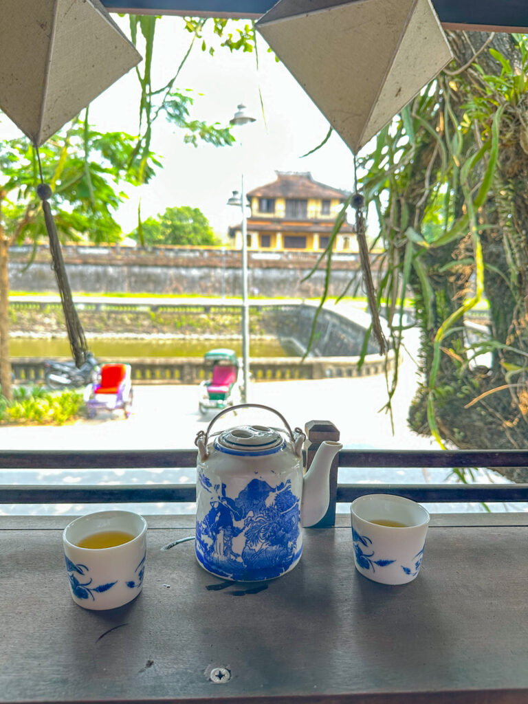 Pot of tea at Afternoon Coffee, Vietnam