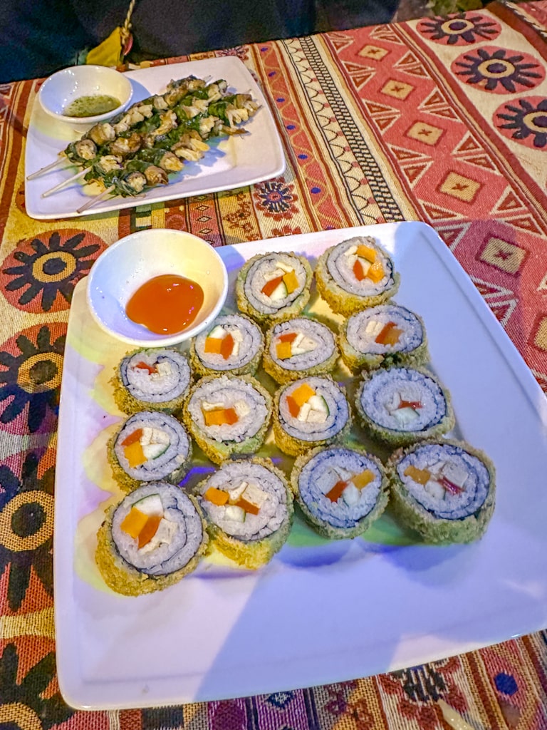 Sushi at Phong Nha Vegan Restaurant